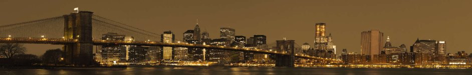 Скинали — Вид на центр Манхэттена с Бруклинским мостом