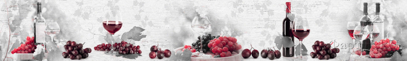 Скинали — Крупный красный виноград и вино 