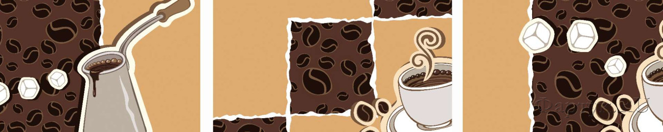 Скинали — Рисованный кофейный коллаж