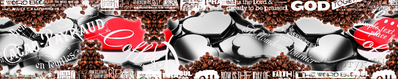 Скинали — Коллаж кофе на серебре