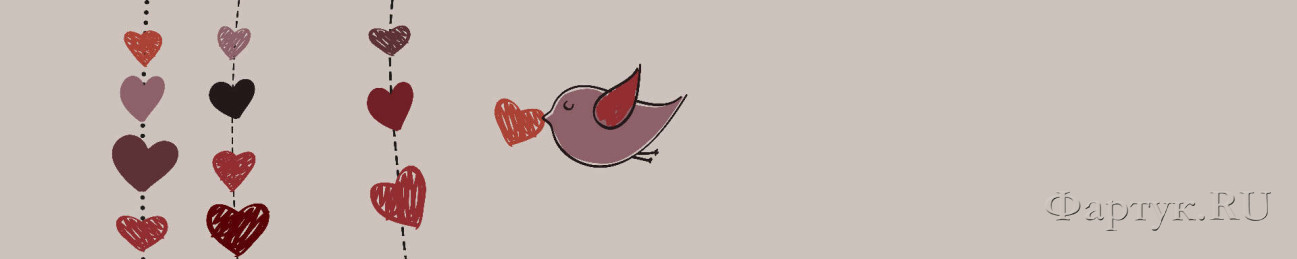 Скинали — Рисунок птичка и сердечки