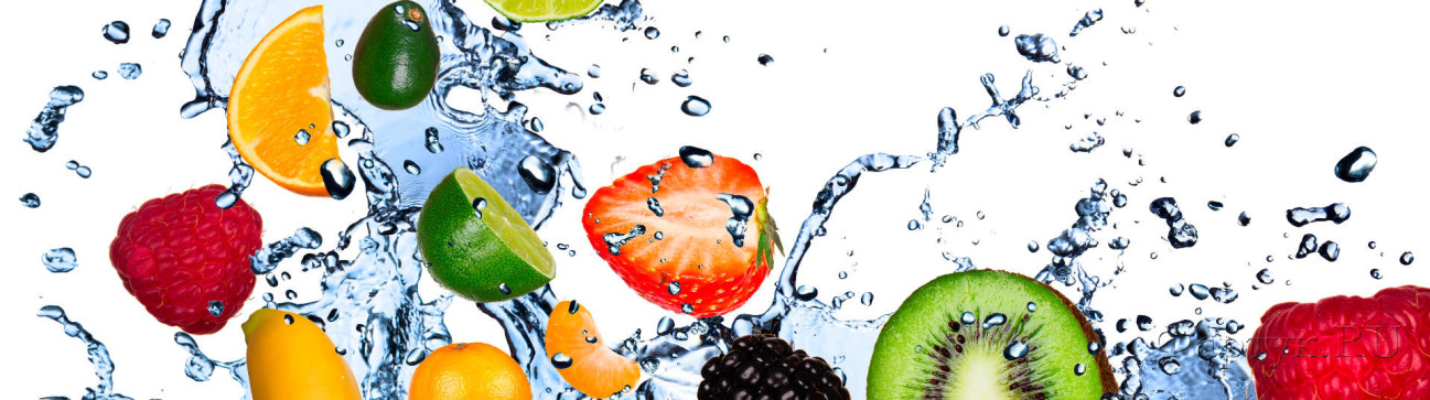 Скинали — Фрукты и ягоды в брызгах воды