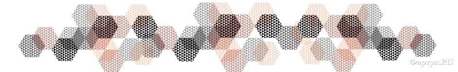 Скинали — Пиксельные шестиугольники на белом фоне 