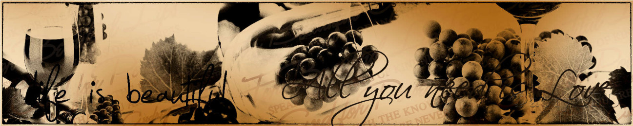 Скинали — Вино в бокале и крупный виноград