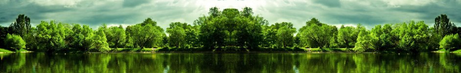 Скинали — Зеленые деревья на берегу реки