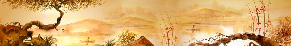 Скинали — Рисунок сакура у водоема