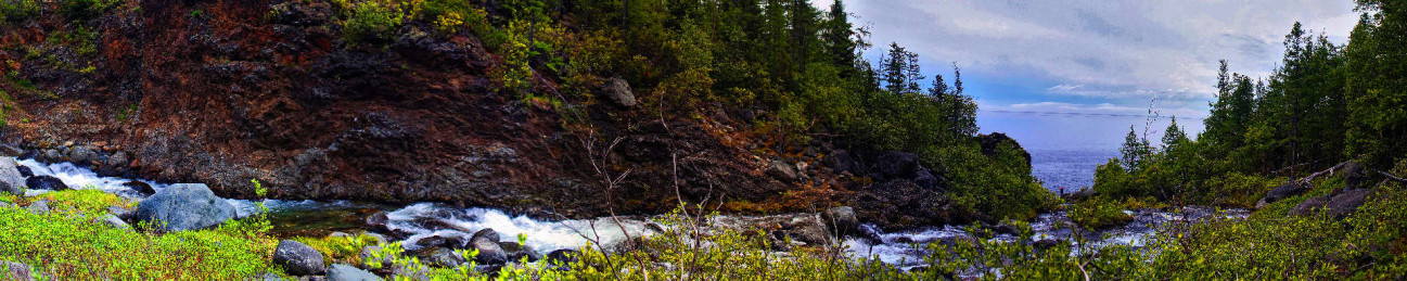 Скинали — Природный ручей в лесу