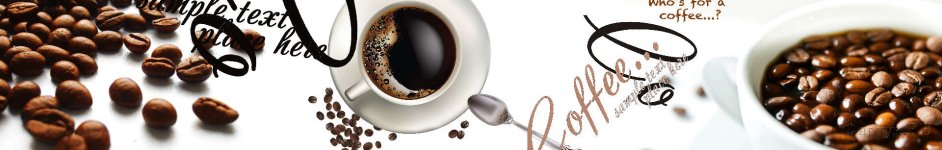 Скинали — Чашка черного кофе и кофейные зерна на белом фоне