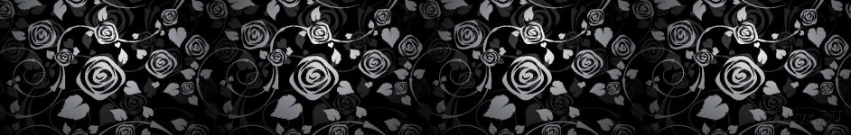 Скинали — Нарисованные цветы на черном фоне