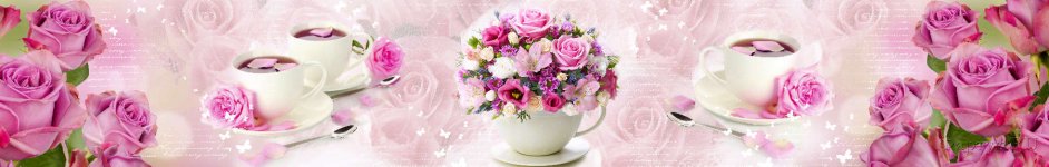 Скинали — Розовые цветы в вазочке