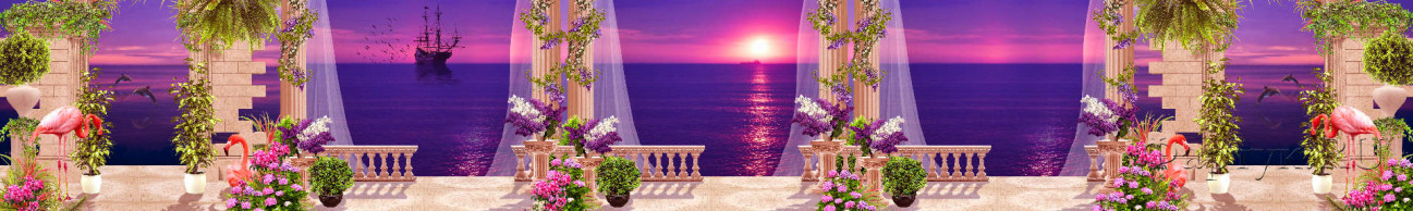 Скинали — Фиолетовый закат с балкона