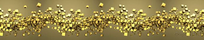 Скинали — Абстракция: золотые кубики 
