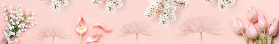 Скинали — Нежные цветы на розовом фоне