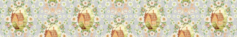 Скинали — Обои домики в цветах