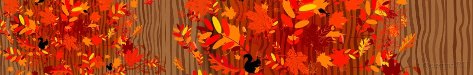 Скинали — Осенняя листва на деревянном фоне