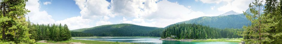 Скинали — Пейзаж озеро в лесу