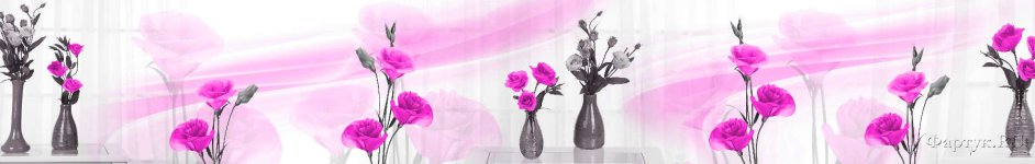 Скинали — Розовые цветы в вазах