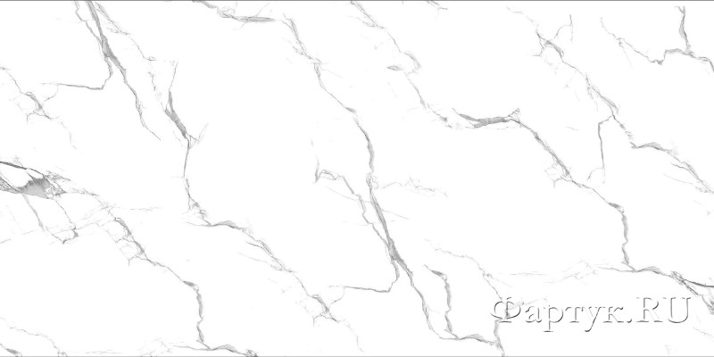 Скинали — Белый мрамор с серыми прожилками