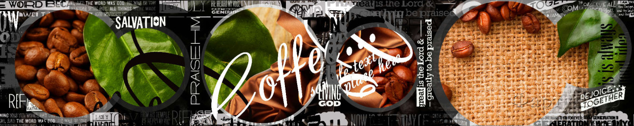 Скинали — Кофейный коллаж: зерна кофе