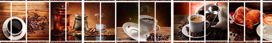 Скинали — Коллаж горячий кофе и зерна