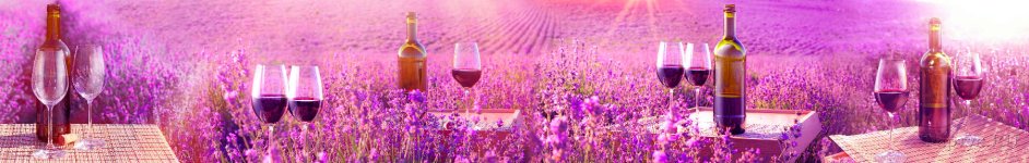 Скинали — Бокалы вина в лавандовых полях