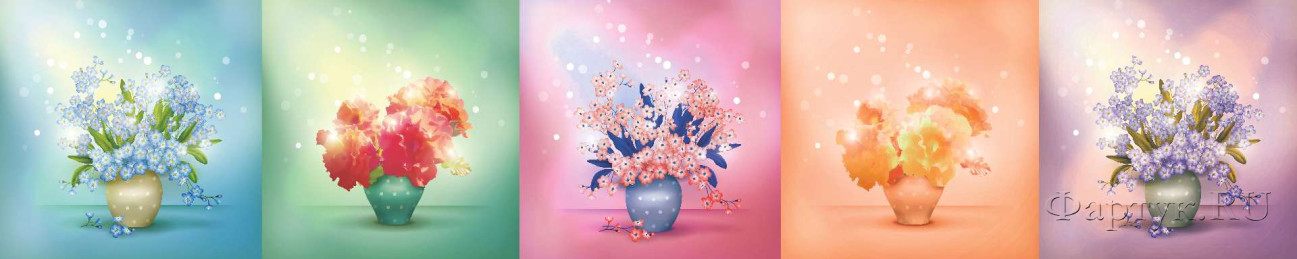 Скинали — Акварельные картины букетов цветов
