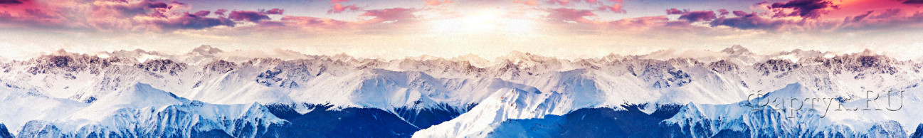 Скинали — Вид сверху: cнежные зимние горы