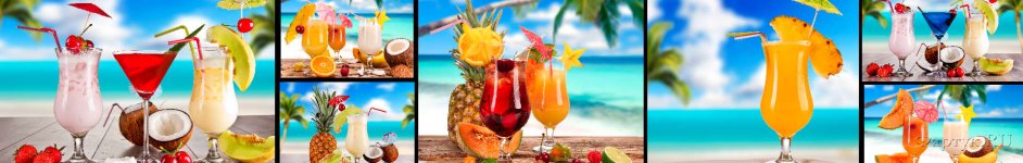 Скинали — Коллаж фрукты и напитки