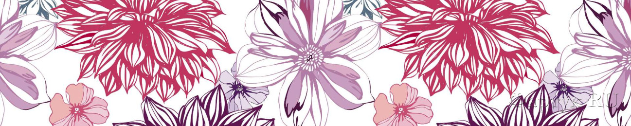 Скинали — Нарисованные крупные цветы
