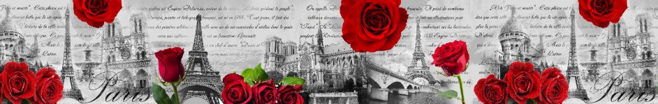 Скинали — Красные розы на фоне надписей 