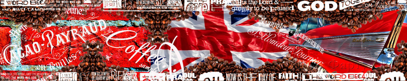 Скинали — Коллаж кофе и британский флаг