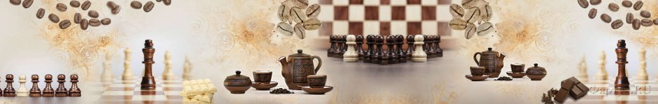 Скинали — Коллаж: кофе, сладости и шахматы