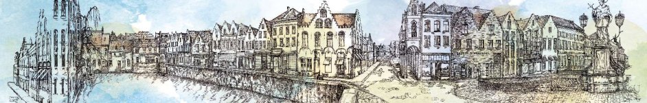 Скинали — Рисунок города акварелью, авторская работа