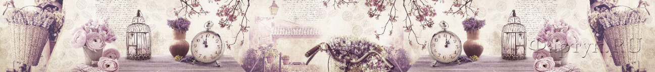 Скинали — Винтажный коллаж с цветвми