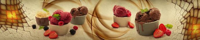 Скинали — Шоколадное и малиновое мороженое с ягодами