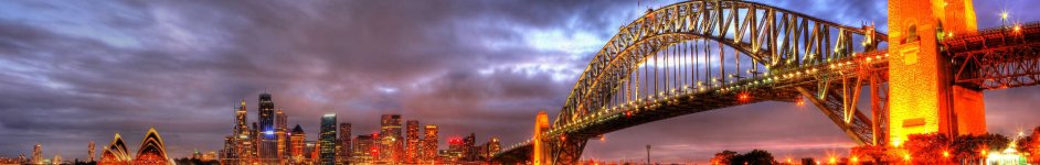 Скинали — Вечерний Сидней на фоне облачного неба