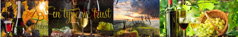 Скинали — Коллаж: вино и виноград