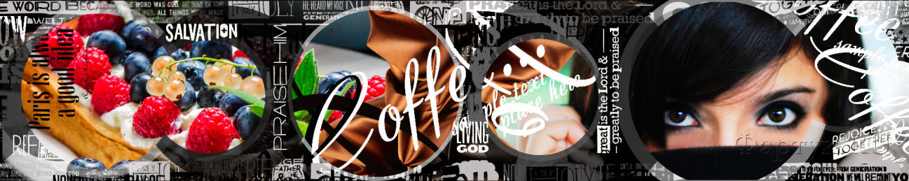 Скинали — Коллаж: кофе, ягодное ассорти и девушка