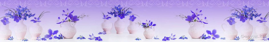 Скинали — Фиолетовые цветы в вазах
