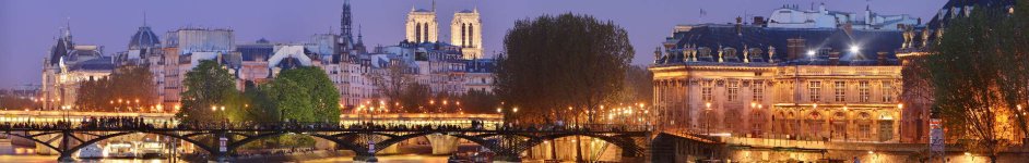 Скинали — Мост Искусств в ночном Париже