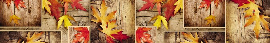 Скинали — Осенние листья на деревянных досках