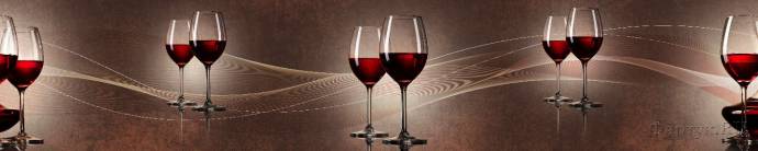 Скинали — Красное вино и абстрактные волны 
