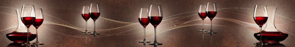 Скинали — Красное вино и абстрактные волны 
