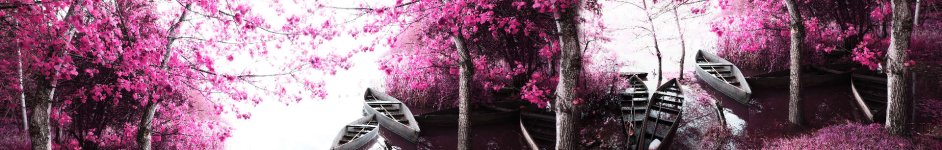 Скинали — Лес у реки в фиолетовых оттенках