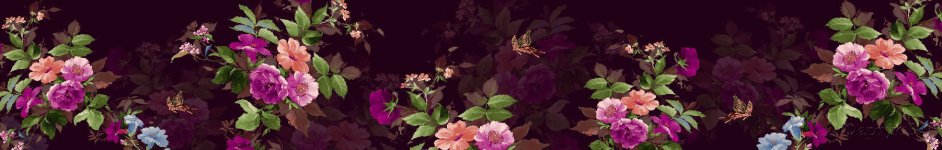 Скинали — Бесшовная текстура цветов 