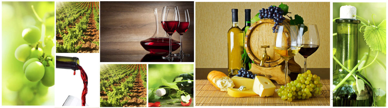 Скинали — Коллаж Виноград и вино