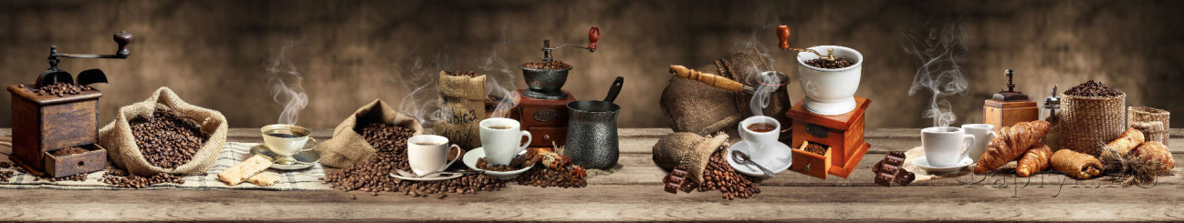 Скинали — Коллаж: черный кофе и кофейные зерна 
