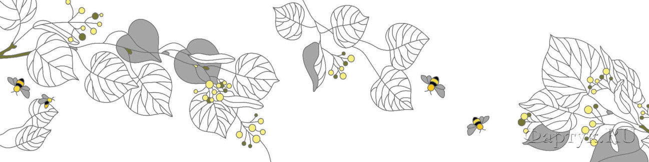 Скинали — Нарисованные листья и пчелы