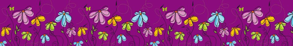 Скинали — Нарисованная цветочная поляна