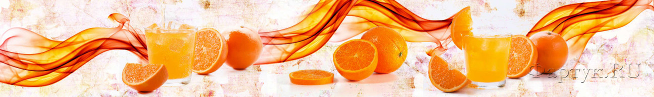 Скинали — Свежевыжатый апельсиновый сок и абстрактные линии 